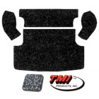 Rear Cargo Carpet Kit, Grey Loop, Notchback 1961-1974