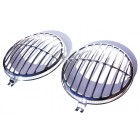 356 Headlight Grilles MKII - fully polished stainless steel
