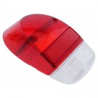 Tail light lens, Red/red/transparent, Beetle USA 8/67-7/70