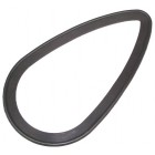 Gasket between license plate holder light and engine lid, (popes nose)