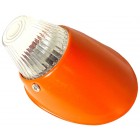 Left-hand white shell-type direction indicator light for Beetle 55-57 & Bus 58-63