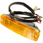 Turn signal light, front bumper, amber, left/right, without E-mark