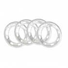 Beauty Rings, Late, 68-72, 8 Holes, Set of 4