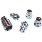 M12-1.5 Wheel Locks, Acorn Nut, Set of 4
