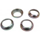 Set de 4 rondelles de convertion de boulonnerie de type conique en boulonnerie bombée