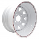 EMPI Steel VW Wheels, White 15x8" 8 Spoke 4x130