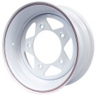 EMPI Steel VW Wheels, White 15x6" 5 Spoke 5x205