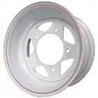 EMPI Steel VW Wheels, White 15x7" 5 Spoke 5x205