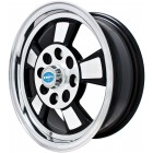 Riviera VW Wheel, Gloss Black w/ Polished Lip, 4x130