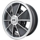 BRM Alloy Wheel Gloss Black 5Jx15" with 5x205 Stud Pattern, ET14