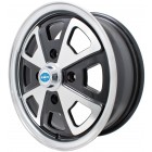914 Style Alloy Wheel Black and Polished 5.5Jx15" with 4x130 Stud Pattern, ET35