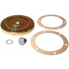Oil strainer cover kit with gasket and oil drain plug