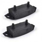 TRANSMISSION MOUNT, rear cradle, Oct'52-1972 Bug, Mar'55-1967 Bus, set of 2, 65-durometer rubber