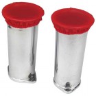 Small Pre Filter Bootie, 3½" Dia, Fits up to 3½" Velocity Stacks. Red, No Logo, Set