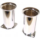 4" Chrome Velocity Stacks, Pair