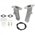 Set de 2 pipes simple admission pour carburateurs Kadron