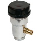 Vented Oil Filler Tube - Polished w/Plastic Cap