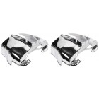 Off-Road Dual Port Shrouds, Chrome, Pair