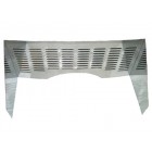 Stainless steel firewall cover. Louvered 3 pcs.
