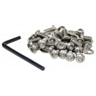 6mm Stainless Steel Button Head Allen Shroud Screw Kit, 34pcs