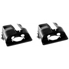 Dual Port Shrouds, Black, Pair