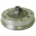 Brake drum with 5 holes, rear, 55-63 Bus, Superior Quality