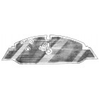 Front rubber floor mat, 8/72- Bus (with manual gearbox)