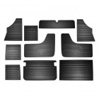 Interior vinyl panel kit, 10 pcs., black, 68-79 Bus