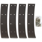 Set de 4 bandes de mächoires à riveter avant 47-57 ou arrière 47-67 livrées avec rivets (230x30mm)