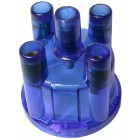 Clear transparant stock top mount distributor cap. Fits Bosch distributor, blue