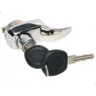Lock for tailgate with keys, chrome, 68-72 Bus