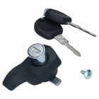 Lock for tailgate with keys, black, 73- Bus