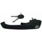 Door handle with keys, black, left/right, 68-79 Bus