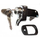 Lock for engine lid with keys, chrome, 8/71- Bus