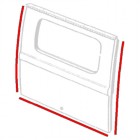 Rubber seal for rear cargo door, 50-63 Bus