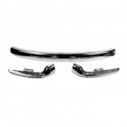 Front Bumper, Inc Steps, Chrome, Baywindow 68-72