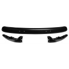 Front Bumper Including Step Sections E-Coated Black T2 68-72