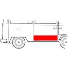 Side door skin, lower part, 68-79 Bus