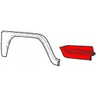 Front wing, complete, right, 68-72 Bus
