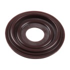 Washer behind window crank handle, brown