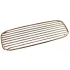 Grille de tableau de bord en acier chromé pour ovale