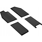 Set de 4 tapis caoutchoucs noirs -53