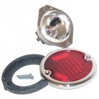 Tail light assembly, red, left/right, 8/57-7/62 Bus