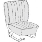 Kit housses de sièges gris clair pour Coccinelle Cabriolet 65-67 (basketweave #05)