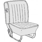 Kit housses de sièges gris clair pour Coccinelle Cabriolet 68-72 (basketweave #05)