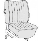 Kit housses de sièges gris clair pour Coccinelle Cabriolet 1973 (basketweave #05)