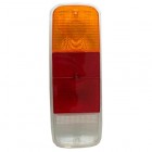 Tail light lens, left/right, w/o E-mark, 73- European Bus