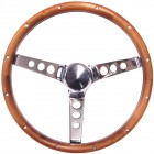 Grant Wood Rim Steering Wheel 13.5" with 3 3/4" dish
