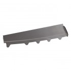 Filler plate between rear corner and inner right air deflector plate, 5/1979-7/1992