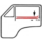 Window Scraper Moulding for Left Inner or Right Outer